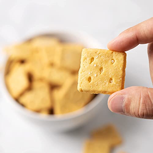 Highkey Almond Flour Crackers - Sea Salt Gluten Free Cracker, Lo