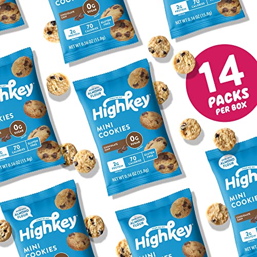 Highkey Chocolate Chip Mini Snack Packs - Keto Snack Box Sugar F...