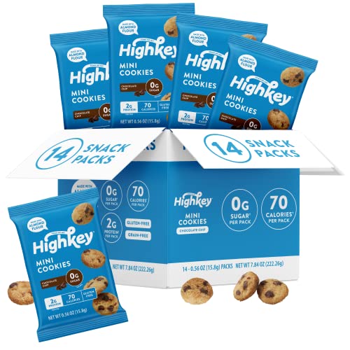 Highkey Chocolate Chip Mini Snack Packs - Keto Snack Box Sugar F...