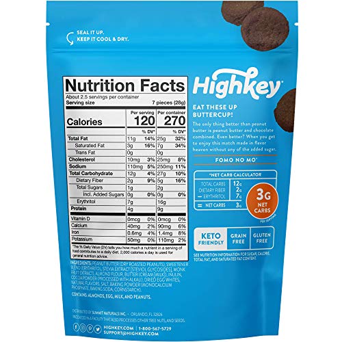 Highkey Keto Cookies - Low Carb Snack Food - No Sugar Added Dess
