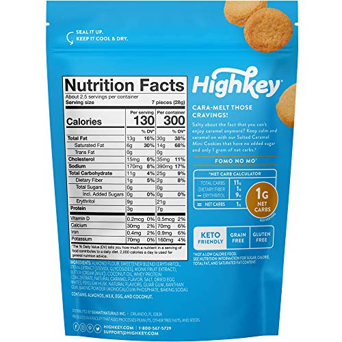 Highkey Snacks Keto Cookies &Amp; Low Carb Dessert - No Sugar Added