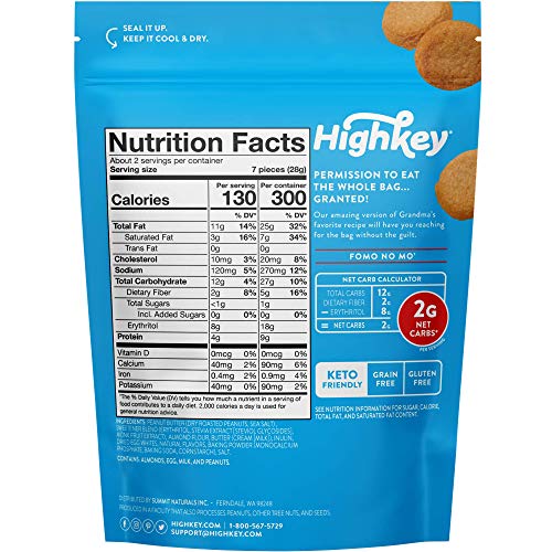Highkey Snacks Keto Low Carb Protein Cookie Desserts - No Sugar