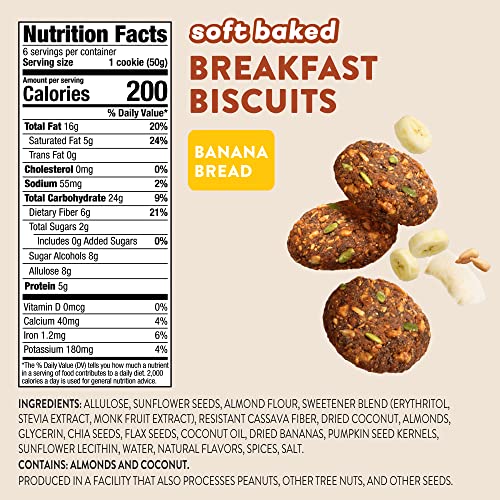 Highkey Keto Snacks Breakfast Bars Cookies - Low Carb Vegan Gran