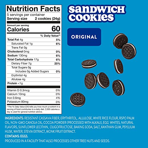 HighKey Sugar Free Snacks Sandwich Cookies - Keto Snack Healthy ...