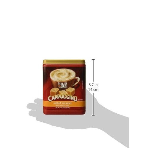 Hills Bros Instant Salted Caramel Cappuccino Mix, Easy To Use An