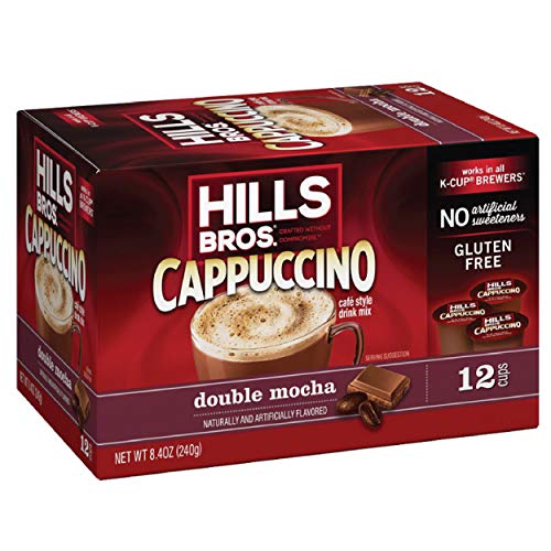 Hills Bros Instant Cappuccino Single-Serve Coffee Pods, Double M