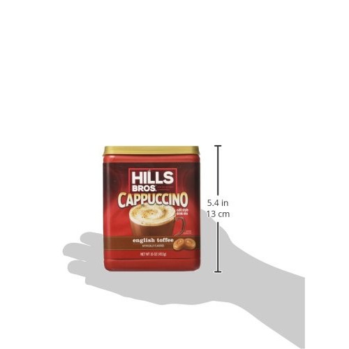 Hills Bros Cappuccino English Toffee 16Oz