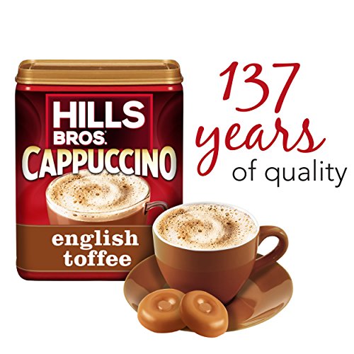 Hills Bros Cappuccino English Toffee 16Oz