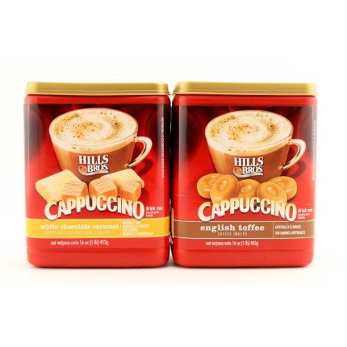 Hills Bros Cappuccino Variety Pack - White Chocolate Caramel And