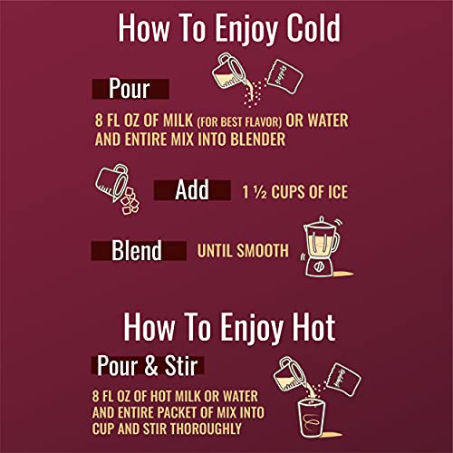 Hills Bros. Frappés, Salty Caramel Drink Mix, 12 Count 2.3 oz P...