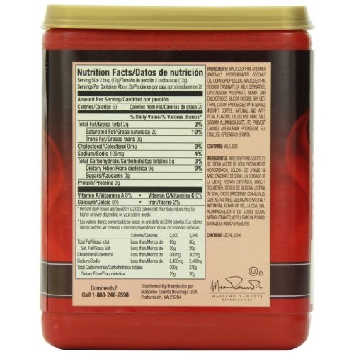 Hills Bros. Instant Cappuccino Mix, Sugar-Free Double Mocha Capp