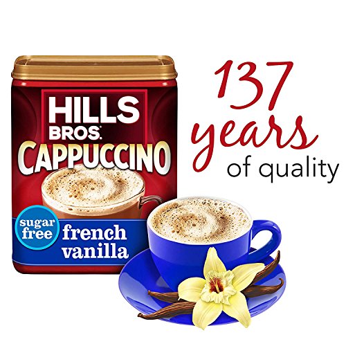 Hills Bros. Instant Cappuccino Mix, Sugar-Free French Vanilla Ca