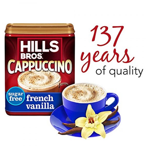 Hills Bros. Sugar Free French Vanilla Cappuccino Drink Mix Pack