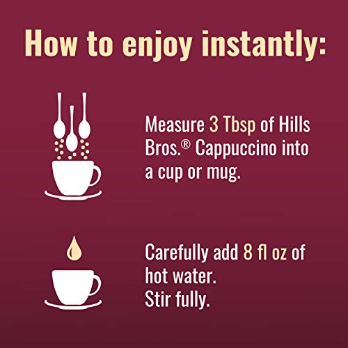Hills Bros Instant Sugar-Free Decadent Cappuccino Mix, Easy To U