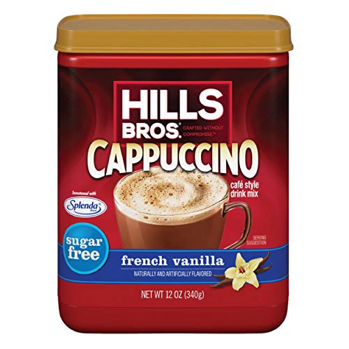 Hills Bros Instant Sugar-Free Decadent Cappuccino Mix, Easy To U