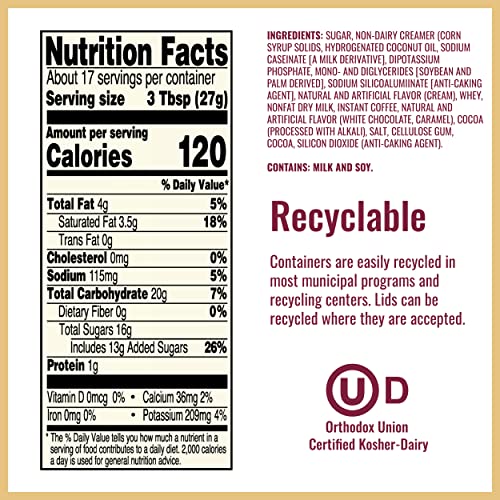 Hills Bros. Instant Cappuccino Mix, White Chocolate Caramel Capp