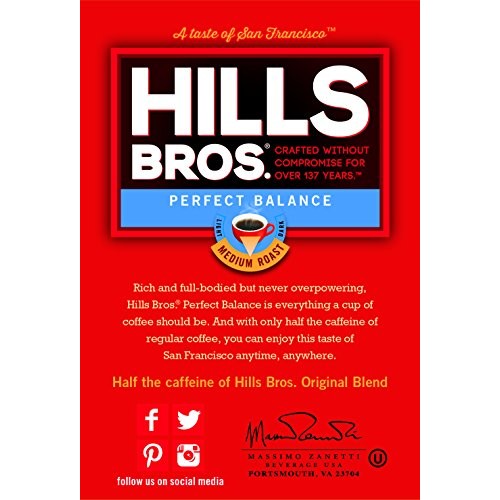 Hills Bros Perfect Balance Ground Coffee, Medium Roast, 23 Oz. C