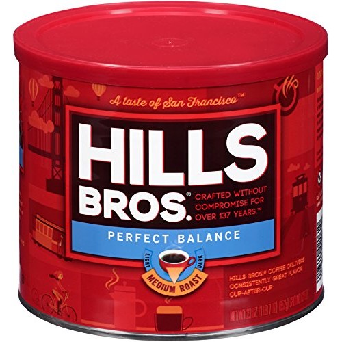 Hills Bros Perfect Balance Ground Coffee, Medium Roast, 23 Oz. C