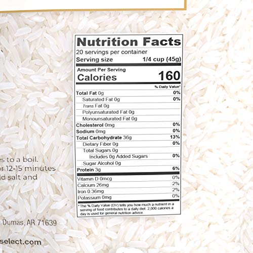 Hills Select Long Grain White Rice 2Lb Bag