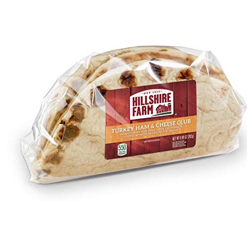 Hillshire Farm, Turkey Ham &Amp; Cheese Club Flatbread Sandwich, 9.8