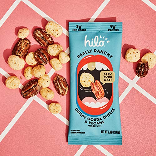 Hilo Life Keto Friendly Low Carb Snack Mix, Really Ranchy Crispy