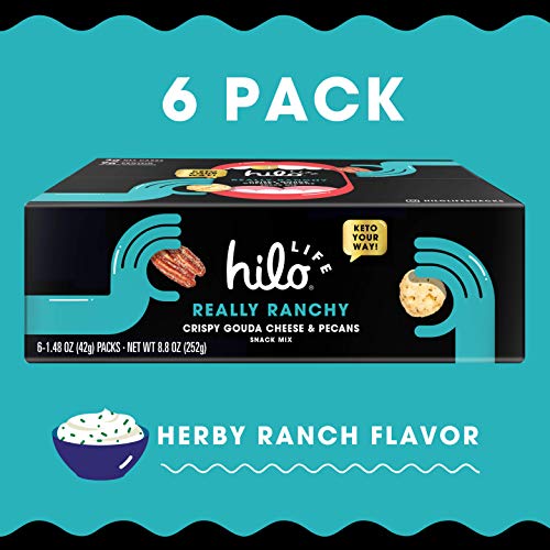 Hilo Life Keto Friendly Low Carb Snack Mix, Really Ranchy Crispy