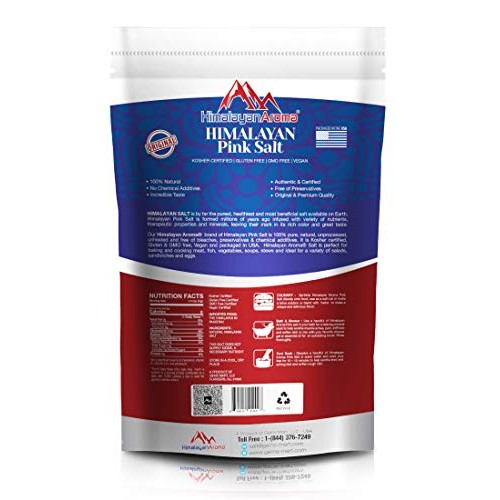 Gourmet Himalayan Salt, 2.2 Lbs, Coarse Grain, For Grinders &Amp; Mi