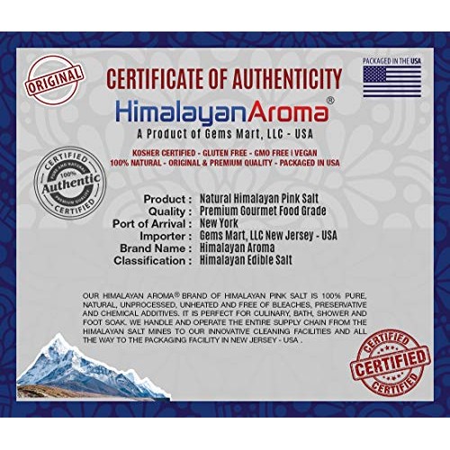 Gourmet Himalayan Salt, 2.2 Lbs, Coarse Grain, For Grinders &Amp; Mi