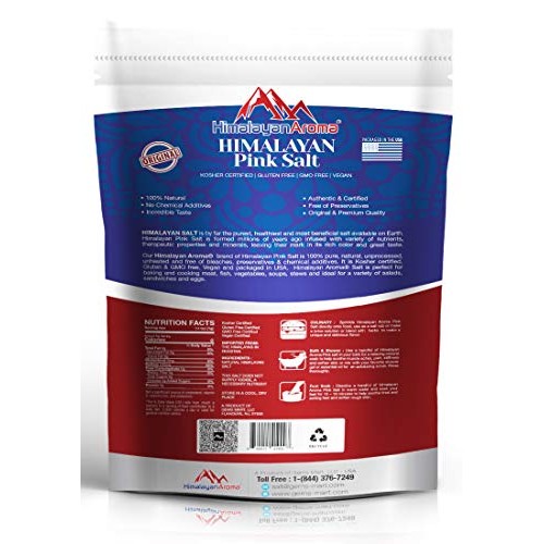 Gourmet Himalayan Salt, 5 Lbs, Coarse Grain, For Grinders &Amp; Mill