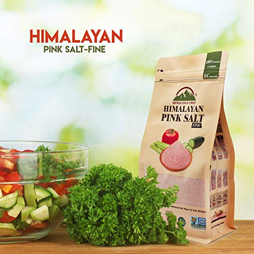 Himalayan Chef 100% Natural Pink Salt-Stand Up Bag W/Window, 5 P