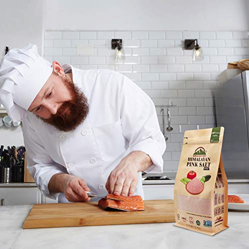 Himalayan Chef 100% Natural Pink Salt-Stand Up Bag W/Window, 5 P