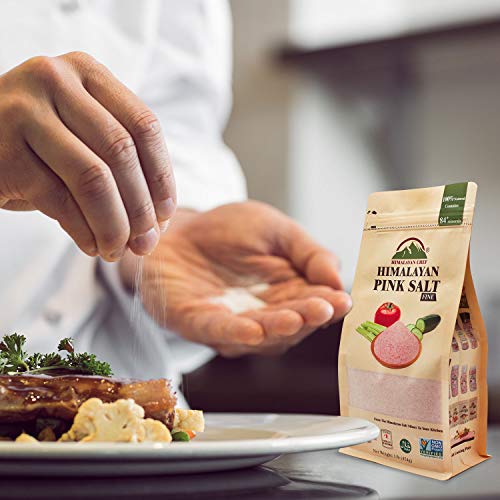 Himalayan Chef 100% Natural Pink Salt-Stand Up Bag W/Window, 5 P