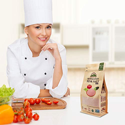 Himalayan Chef 100% Natural Pink Salt-Stand Up Bag W/Window, 5 P