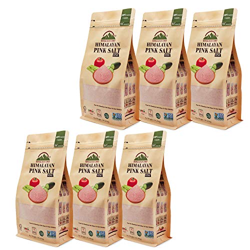 Himalayan Chef 100% Natural Pink Salt-Stand Up Bag W/Window, 5 P