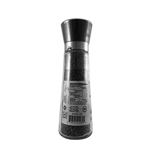 Himalayan Chef Black Pepper Grinder, 6.4 Ounce, 100% Whole Black