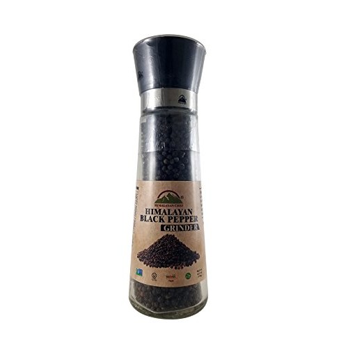 Himalayan Chef Black Pepper Grinder, 6.4 Ounce, 100% Whole Black