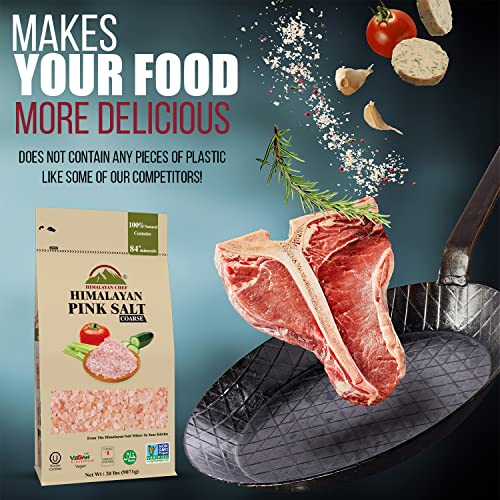 Himalayan Chef Himalayan Pink Salt Coarse Grain – 20 Lbs. Bulk S...