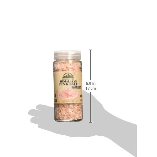 Himalayan Chef Himalayan Pink Salt, Coarse Salt, Grain, Glass Ja
