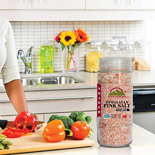 Himalayan Chef Himalayan Pink Salt, Coarse Salt, Grain, Glass Ja