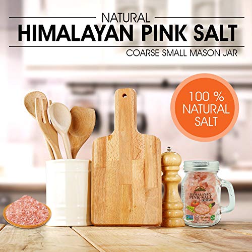 Himalayan Chef Himalayan Pink Salt, Coarse Salt, Mason Jar-3.5 O...