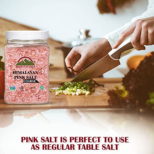 Himalayan Chef Pink Himalayan Salt Coarse Grain, Plastic Jar - 5