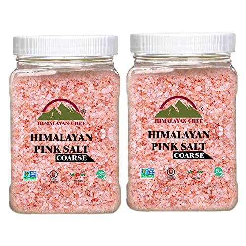 Himalayan Chef Pink Himalayan Salt Coarse Grain, Refill Grinders...