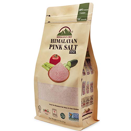 Himalayan Chef Pink Himalayan Salt Fine Grain-3 Pounds, Pack Of 6