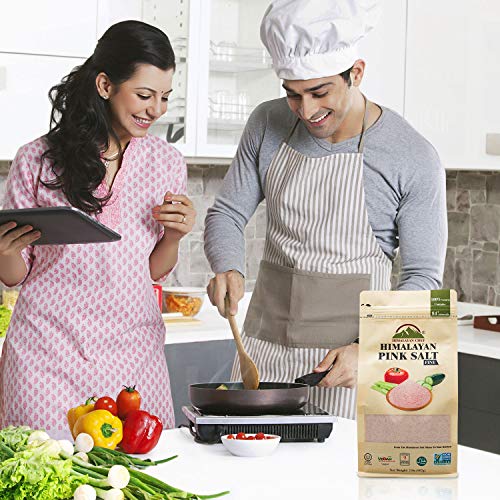 Himalayan Chef Pink Salt Fine, 2 Pounds Pack of 1