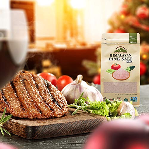 Himalayan Chef Pink Salt Fine, 2 Pounds Pack of 1