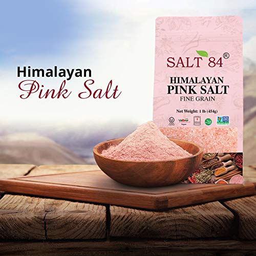 Himalayan Chef Pink Salt Fine Stand Up Bag W/Window,100% Pure Na