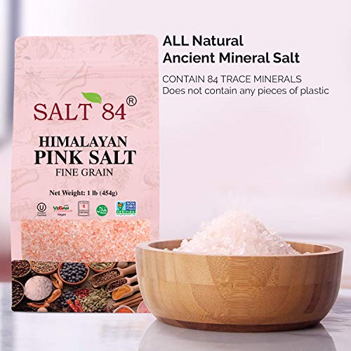 Himalayan Chef Pink Salt Fine Stand Up Bag W/Window,100% Pure Na