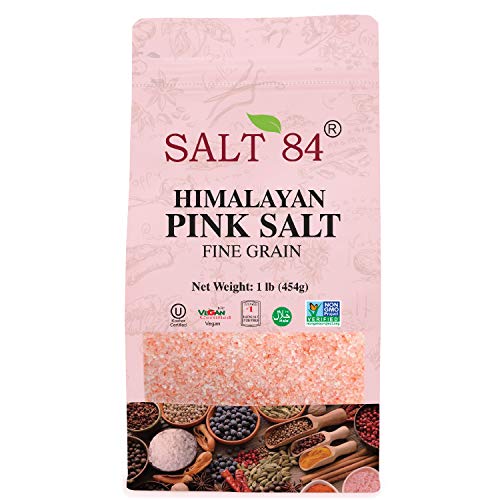 Himalayan Chef Pink Salt Fine Stand Up Bag W/Window,100% Pure Na