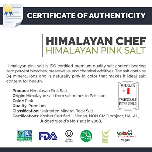 Himalayan Chef Pink Salt Grinder, Chipotle Salt, 3.53 Ounces, In