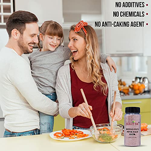 SALT 84 Himalayan Pink Salt, Fine Salt Plastic Shaker - 12.49 Ounce